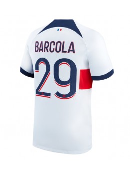 Paris Saint-Germain Bradley Barcola #29 Auswärtstrikot 2023-24 Kurzarm